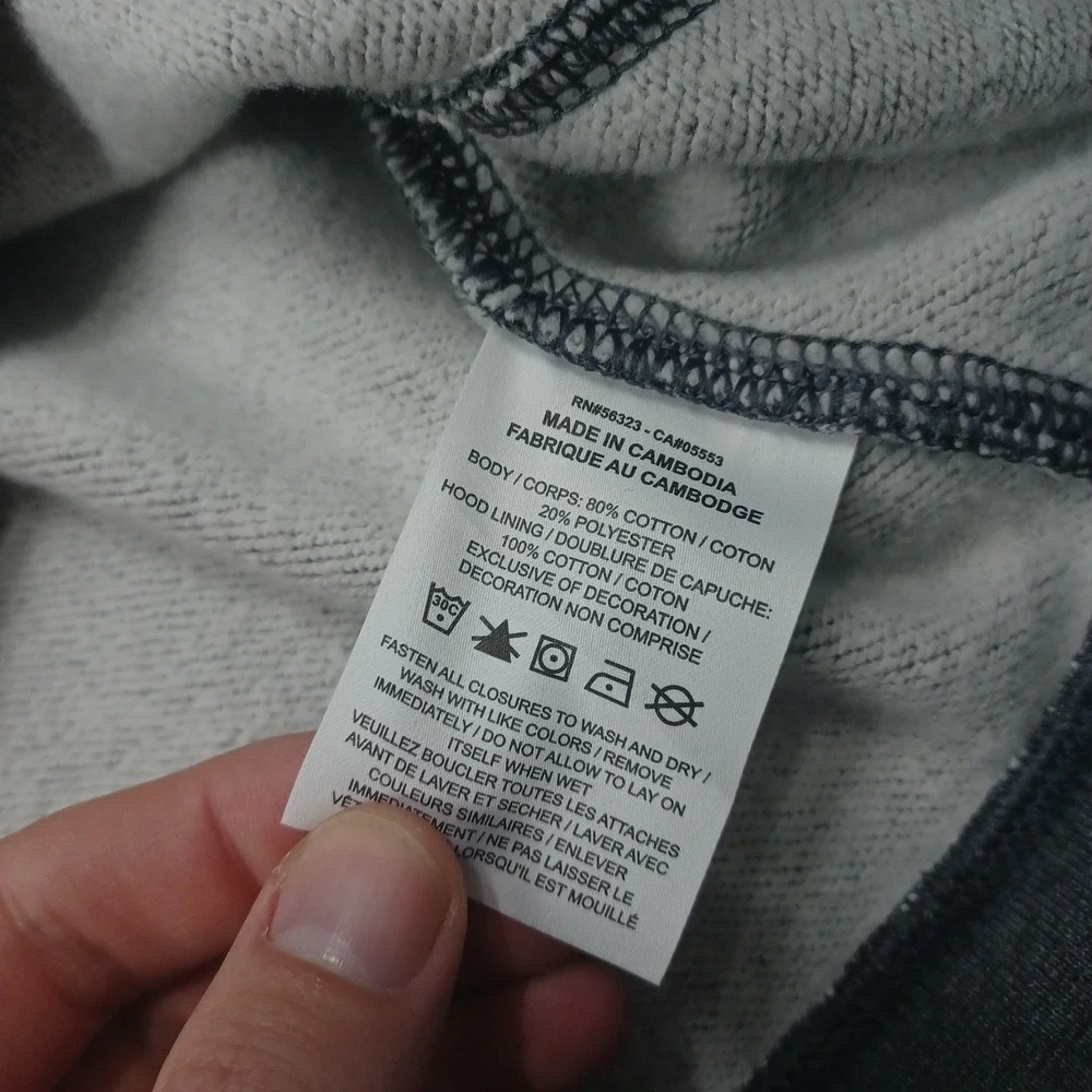 Nike Jacket‎ Mens 4XL Gray Full ZIp Hooded Pockets Casual Logo